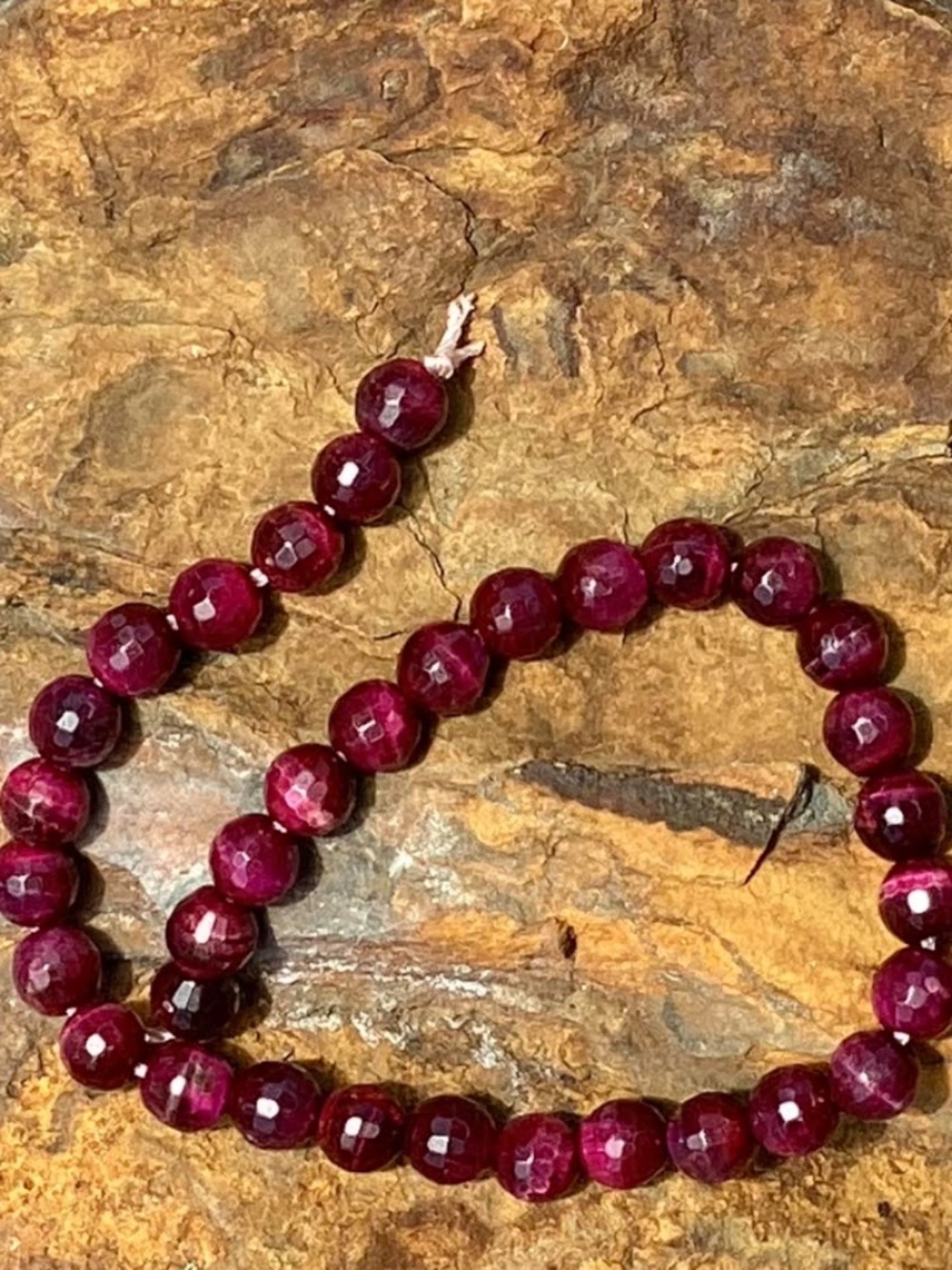8'' Strand Pink Agate Beads, NWT, 5mm